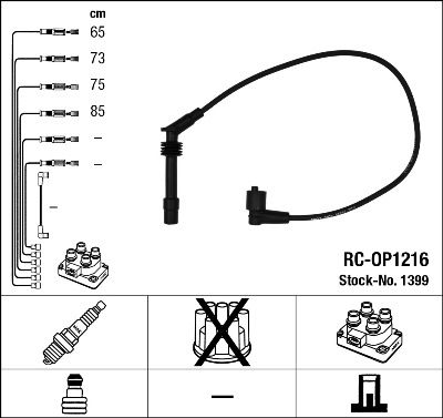 NGK 1399 Ignition Cable Kit