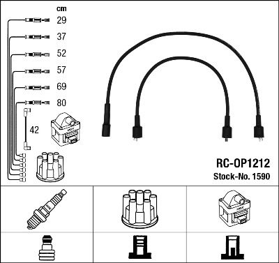 Ignition Cable Kit NGK 1590