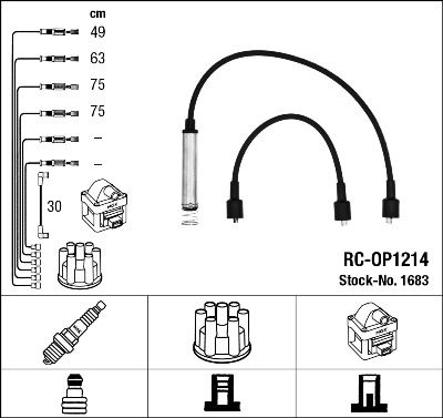 Ignition Cable Kit NGK 1683