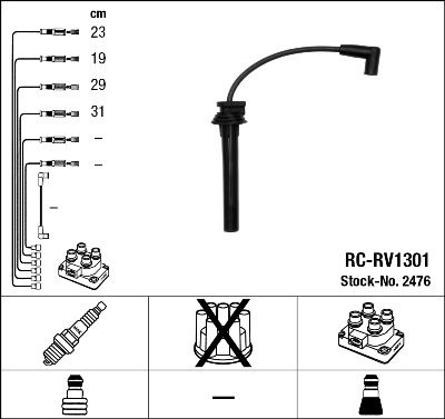 NGK 2476 Ignition Cable Kit