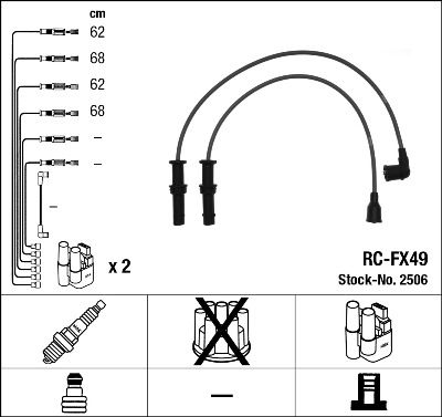 NGK 2506 Ignition Cable Kit