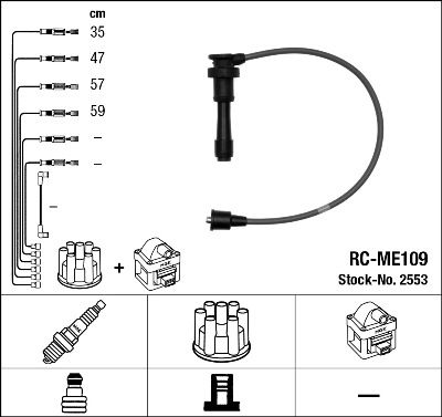 Ignition Cable Kit NGK 2553