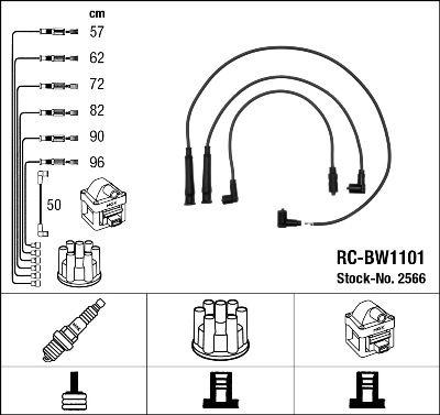 Ignition Cable Kit NGK 2566