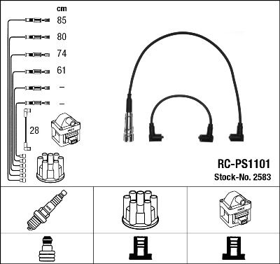 Ignition Cable Kit NGK 2583