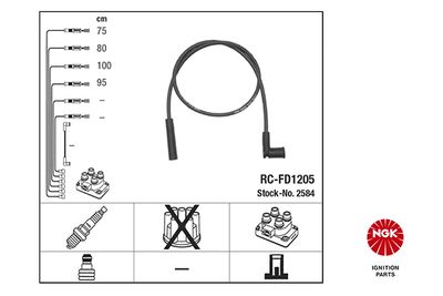 Ignition Cable Kit NGK 2584