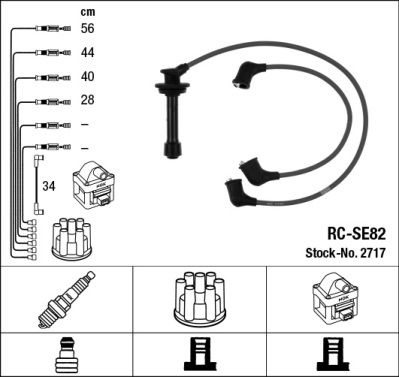 Ignition Cable Kit NGK 2717