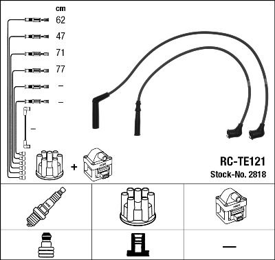 Ignition Cable Kit NGK 2818