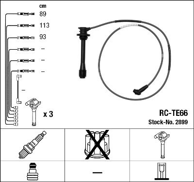 NGK 2899 Ignition Cable Kit