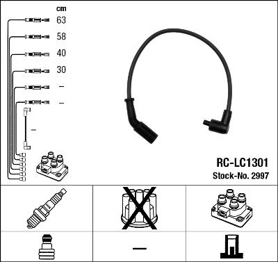 Ignition Cable Kit NGK 2997