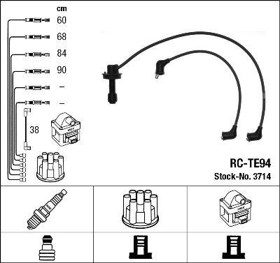 Ignition Cable Kit NGK 3714