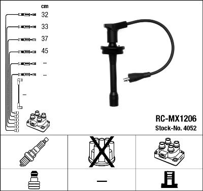 NGK 4052 Ignition Cable Kit
