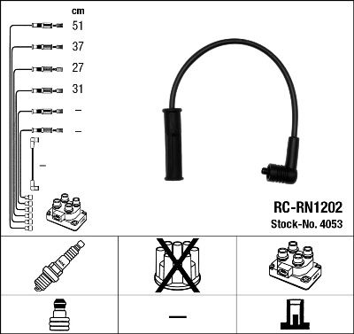 NGK 4053 Ignition Cable Kit