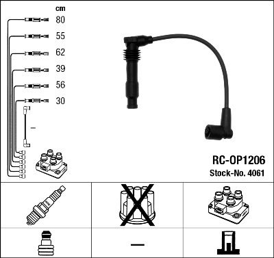 Ignition Cable Kit NGK 4061