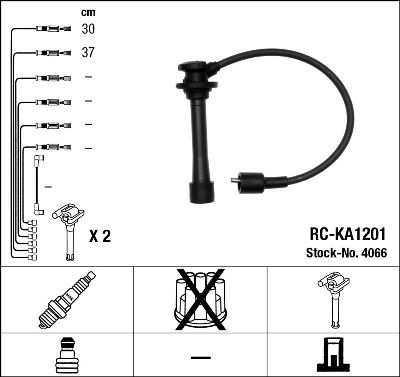Ignition Cable Kit NGK 4066