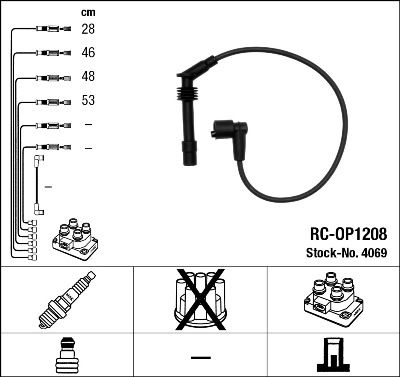 NGK 4069 Ignition Cable Kit