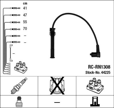 NGK 44225 Ignition Cable Kit