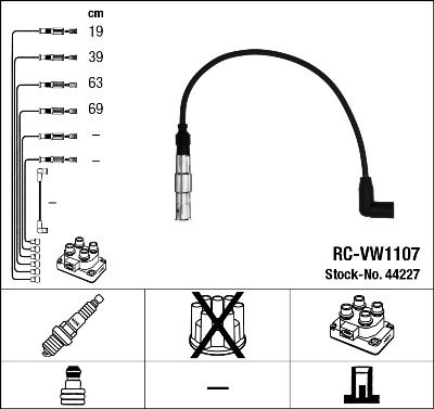 NGK 44227 Ignition Cable Kit