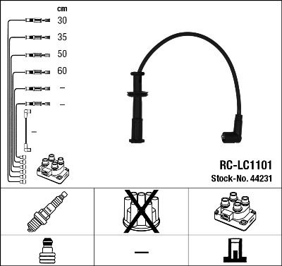 Ignition Cable Kit NGK 44231