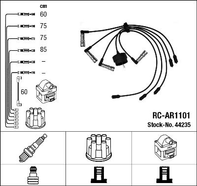 Ignition Cable Kit NGK 44235