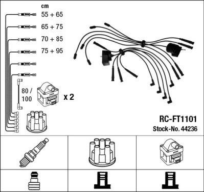 NGK 44236 Ignition Cable Kit