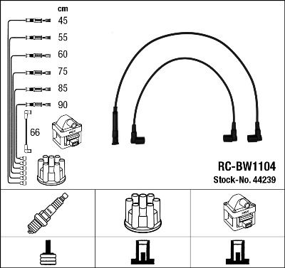 NGK 44239 Ignition Cable Kit