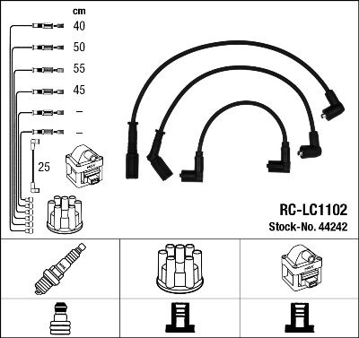 Ignition Cable Kit NGK 44242