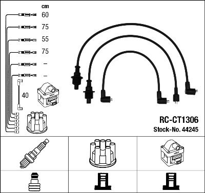 Ignition Cable Kit NGK 44245