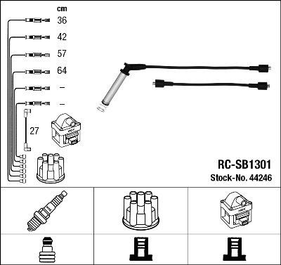 NGK 44246 Ignition Cable Kit
