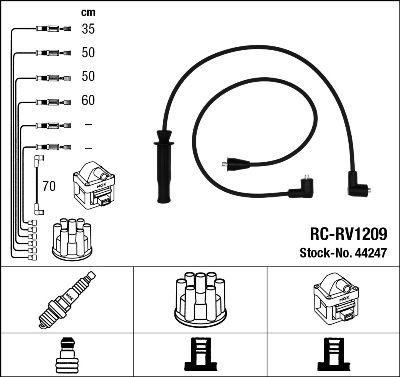 Ignition Cable Kit NGK 44247