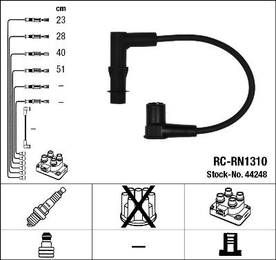 Ignition Cable Kit NGK 44248