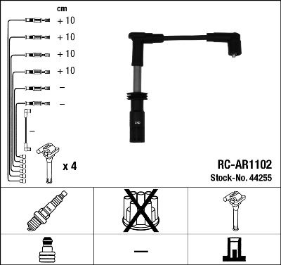 Ignition Cable Kit NGK 44255