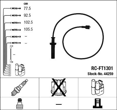 Ignition Cable Kit NGK 44259