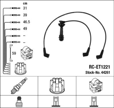 Ignition Cable Kit NGK 44261