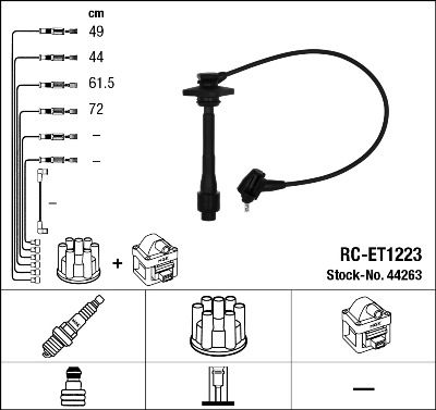 Ignition Cable Kit NGK 44263