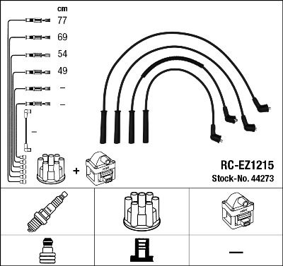 NGK 44273 Ignition Cable Kit