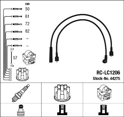 Ignition Cable Kit NGK 44275