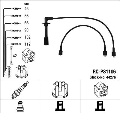 NGK 44276 Ignition Cable Kit