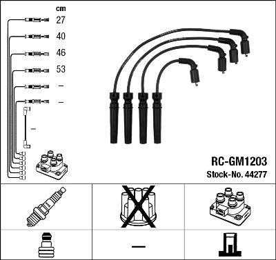 Ignition Cable Kit NGK 44277