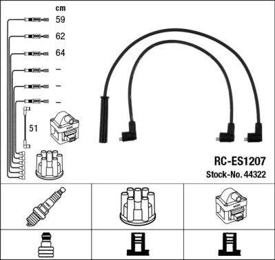 Ignition Cable Kit NGK 44322