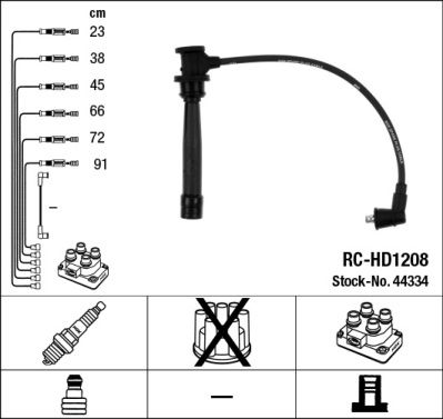NGK 44334 Ignition Cable Kit