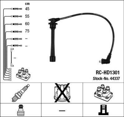 Ignition Cable Kit NGK 44337