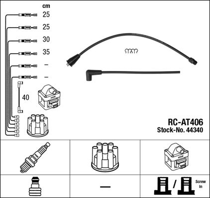 NGK 44340 Ignition Cable Kit
