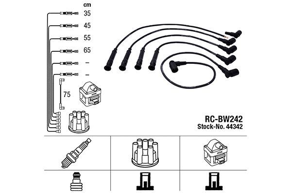 NGK 44342 Ignition Cable Kit