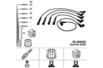Ignition Cable Kit NGK 44342