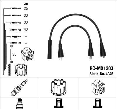 Ignition Cable Kit NGK 4945