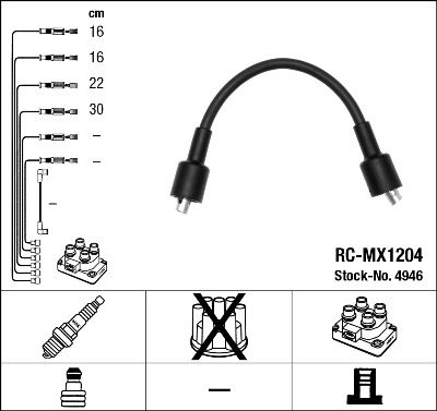 Ignition Cable Kit NGK 4946