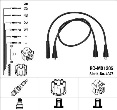Ignition Cable Kit NGK 4947