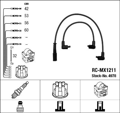 NGK 4978 Ignition Cable Kit