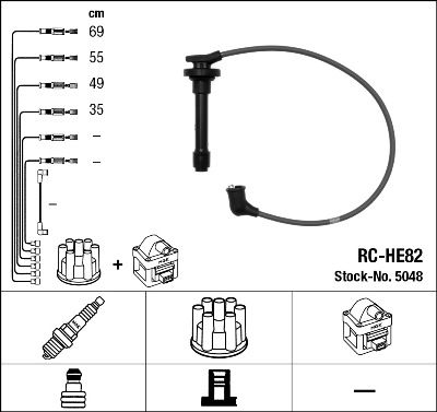 Ignition Cable Kit NGK 5048