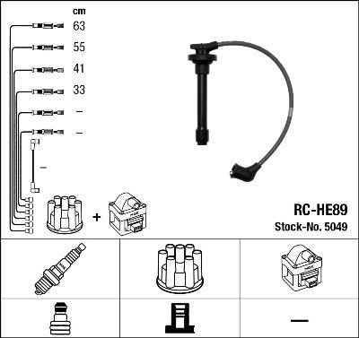 Ignition Cable Kit NGK 5049